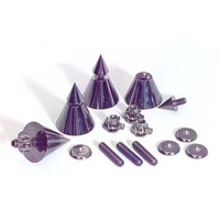 Black chrome speaker spikes 4 pc set