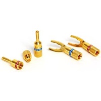 Gold plated spade connectors (set of 4)