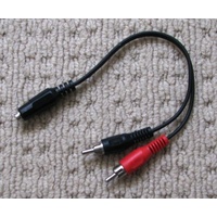 AL638 stereo RCA male plugs to 3.5mm phono socket