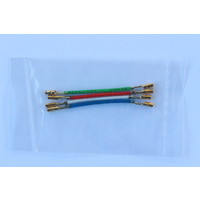 Gold plated headshell leads (set of 4)