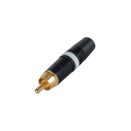 NYS373 RCA plugs (white & red striped pair)
