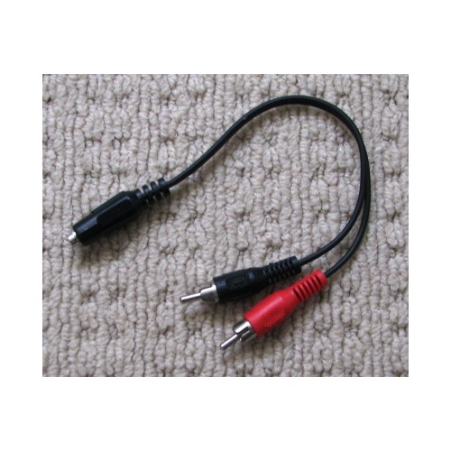 AL638 stereo RCA male plugs to 3.5mm phono socket