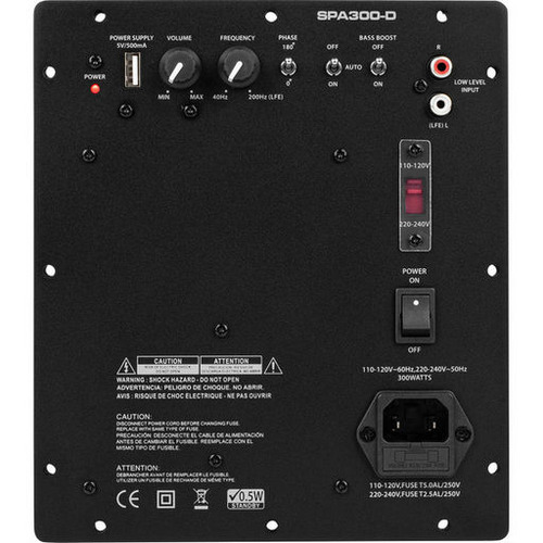 300W subwoofer plate amplifier